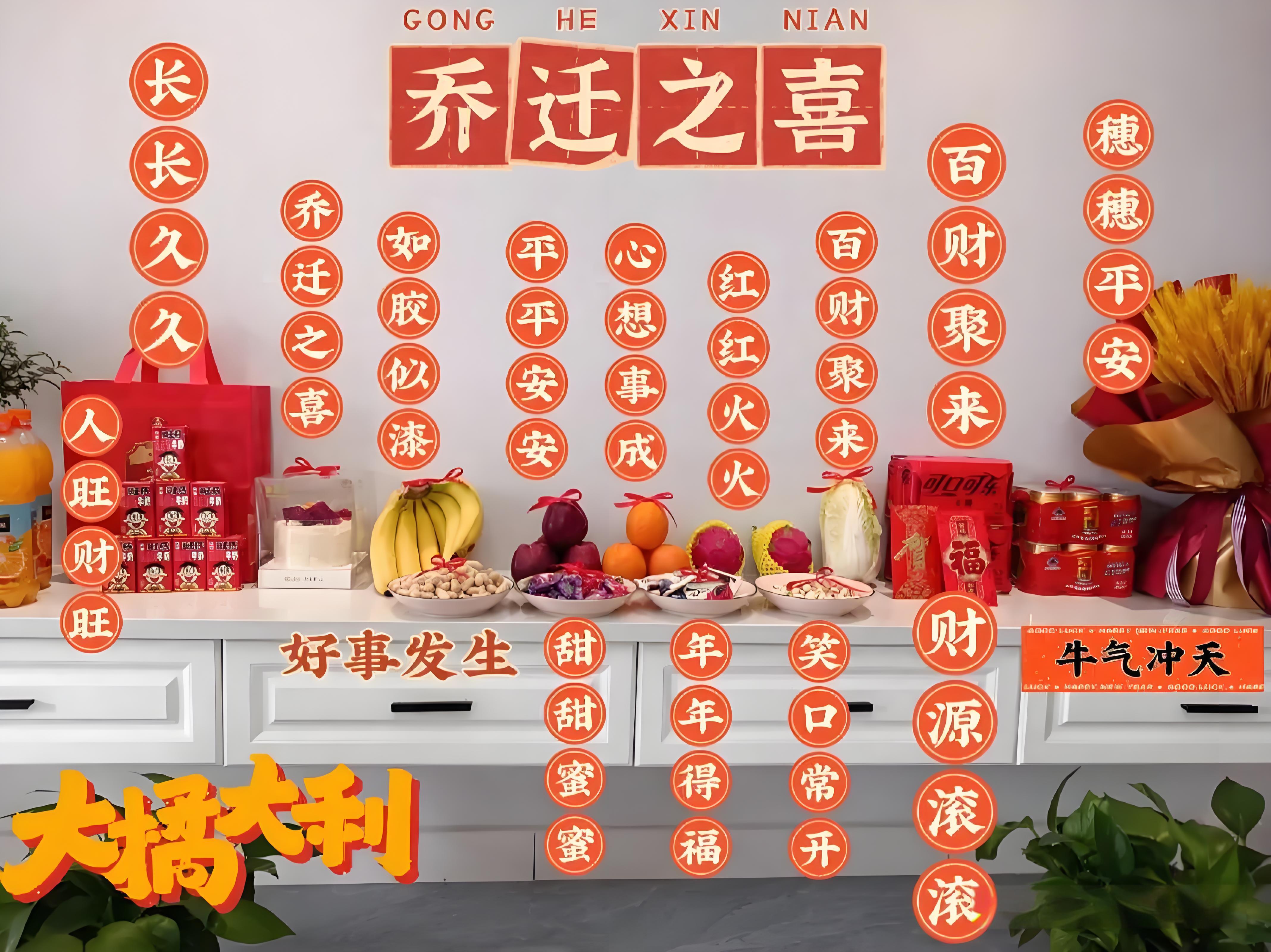 搬家风水财位布局示意图